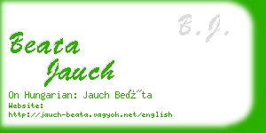 beata jauch business card